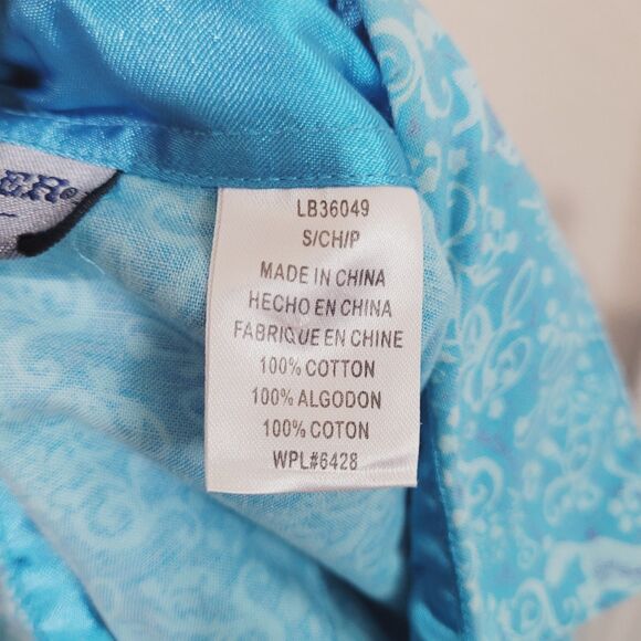 Wrangler Blues Small Polo snap button front collar horse graphic print cowgirl - Picture 10 of 11